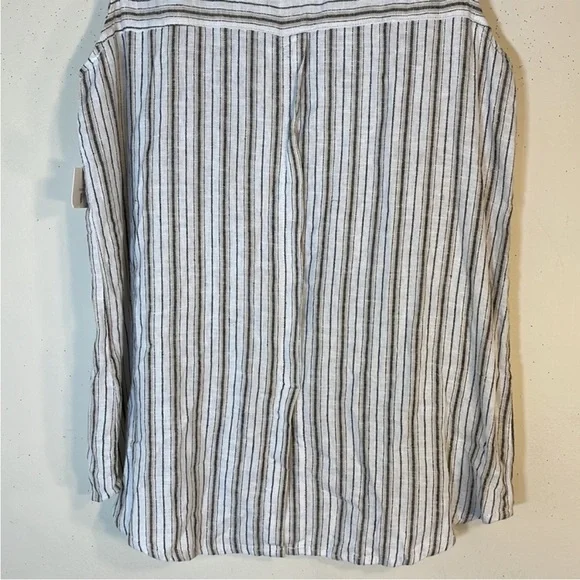 NWT. Ellen Tracy Sleeveless Linen Blend Zipper Utility Top. Small. - Picture 12 of 12